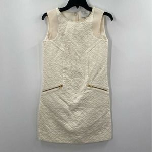 J.Crew Jacquard Shift Dress Geometric Pockets